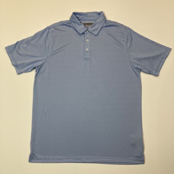 Pebble Beach Mens Shirt Size XL Blue Polo Short Sleeve Collared Golf T Dry-Luxe - Picture 1 of 11